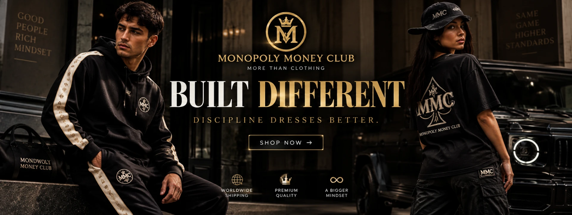Monopoly Money Club Built Different campaign